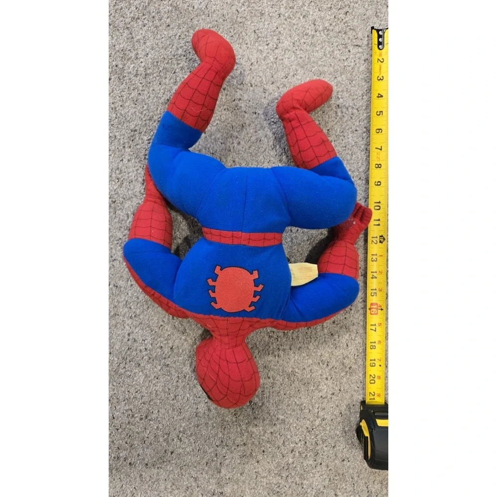 Vintage 1994 Spider Man Plush Toy Biz Marvel Loop Hook Hands 20